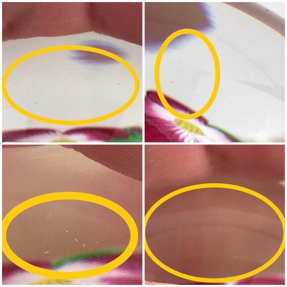 Perthshire 1984D Floral Spray Pink Lampwork Flower Spiral Latticinio Paperweight - Picture 11 of 12